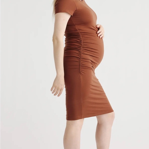 Quince Rust Midi Dress - Picture 2 of 5